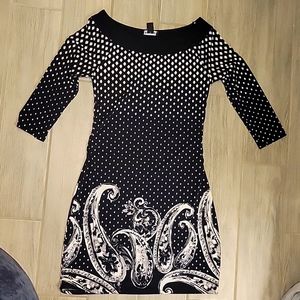 Small White and Black Dress